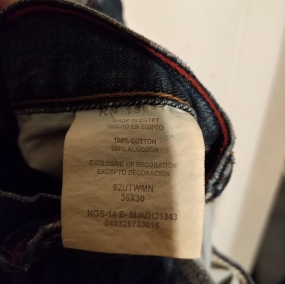 Wrangler Slim Straight Jeans Sz 36/30 - Picture 7 of 10